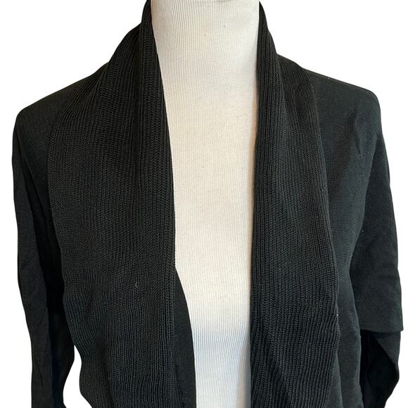 Lauren Ralph Lauren Black Ribbed Cardigan, Size 1X, NWT! - Picture 2 of 5